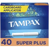 TAMPAX Super Plus Cardboard Applicator Unscented Tampons 40 Count