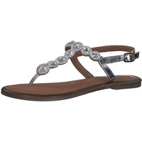 Tamaris Damen Riemchensandalen, Frauen Sandaletten,TOUCHit-Fußbett,Woman,Lady,Ladies,Sommerschuhe,Freizeitschuhe,Silver Glam,37 EU / 4 UK - 37 EU