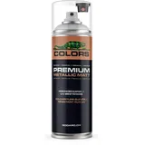 COLORS Sprühlack - 400ml Spraydose - Sprühfarbe für alle Oberflächen, Innen und Aussenbereich, UV-Beständig mit toller Deckkraft für Holz, Metall, Stein etc. | Metallic Silber Matt