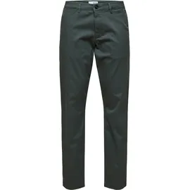 Selected slim fit Chino in unifarbenem Design Modell NEW MILES Dunkelgrau, 34/32