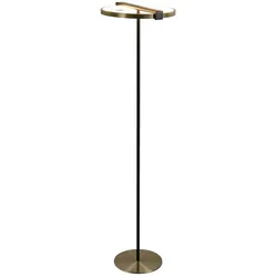 Licht-Erlebnisse Stehleuchte STOCKNEY Gold Metall Kunststoff dimmbar LE120727