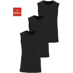 H.I.S Muscleshirt, (Packung, 3 tlg.), mit Rundhalsausschnitt, Gr. 4/S, schwarz, , 880950-4