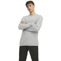 JACK & JONES Hill Knit Pullover Light Grey Melange L