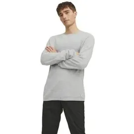 JACK & JONES Hill Knit Pullover Light Grey Melange L