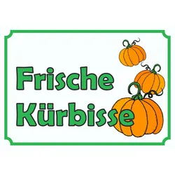 HB-Druck Verkaufsschild Schild Kürbis zu verkaufen  A1 Rückseite selbstklebend