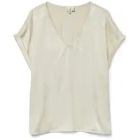 Vero Moda 10254880-Beige/Birch-S T-SHIRT WVN BTQ GA«, Gr. S