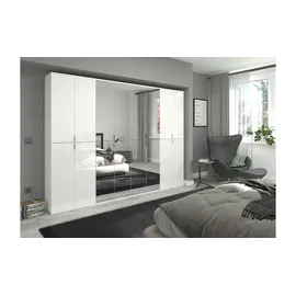 xonox Projekt X Garderobenschrank 244 x 193 x 34 cm weiß