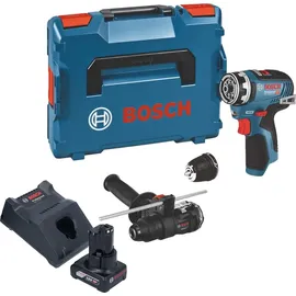 Bosch GSR 12V-35 FC Professional inkl. 1 x 6,0 Ah + Ladegerät + 2x Aufsatz + L-Boxx