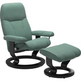Stressless Stressless® Relaxsessel Consul (Set, Relaxsessel mit Hocker), mit Hocker, mit Classic Base, Größe L, Gestell Schwarz