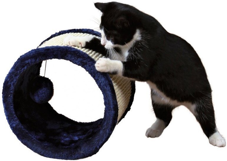 Produktbild TRIXIE Tier-Beschäftigungsspielzeug Spielrolle, Sisal/Plüsch blau blau