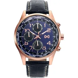 Mark Maddox NEW COLLECTION HC7121-37 Leder 44 mm
