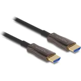 Delock Aktives Optisches HDMI Kabel mit Metallarmierung 8K 60 Hz 20 m, HDMI), Video Kabel