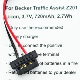 AccuCell Akku passend für Becker Traffic Assist Z201, S30, 338937010150