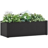 vidaXL Garten-Hochbeet Selbstbewässerungssystem 100 x 43 x 33 cm anthrazit