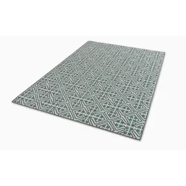 Schöner Wohnen SCHÖNER WOHNEN-Kollektion Outdoorteppich Parkland 120 x 180 cm Polypropylen Blau Türkis