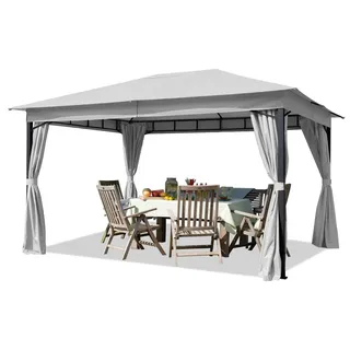 TOOLPORT Gartenpavillon 3 x 4 m inkl. Seitenteile stone