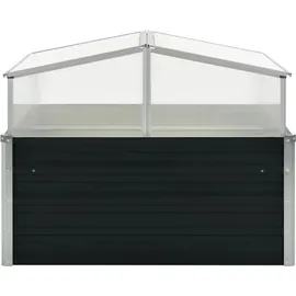 vidaXL Gewächshaus 100 x 100 x 77 cm Anthrazit