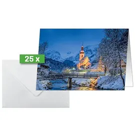 Sigel 25 SIGEL Weihnachtskarten Bavarian Christmas DIN A6