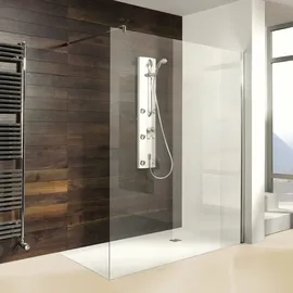 Breuer Entra Walk-In Seitenwand 140 x 200 cm Alu silber matt/Klarglas hell