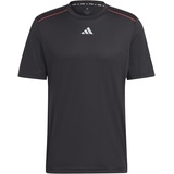 adidas IB7901 WO Base Logo T T-Shirt Herren Black/TRANSPARENT Größe S