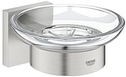 Preisvergleich Produktbild Grohe Start Cube Seifenschale mit Halter 41096DC0  Supersteel