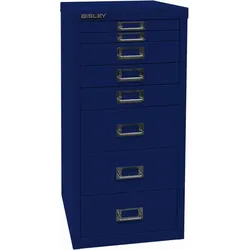 Bisley Schubladenschrank MultiDrawer A4 8 Schübe oxfordblau