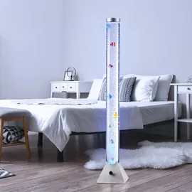 GLOBO RGB LED Steh Lampe Wasser Säule Farbwechsel Leuchte Kabel Deko Fische