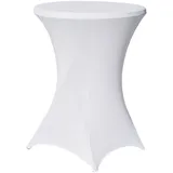 Baumarktplus Stehtischhusse Stretch weiß Ø 80 cm Tischhusse