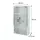 Karat Medizinschrank Allen Abschließbarer Arzneischrank mit Glastür Silber 60 x 30 cm 4 Fächer