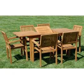 ASS Altenburger Teakholz Set 7-tlg. Braun