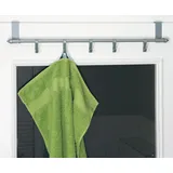 kompatible Ware Garderobenhaken Türgarderobe 5 Haken Silber