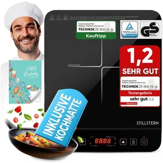 STILLSTERN Induktionskochplatte 2100 W – 1 Zone, Timer, Touch