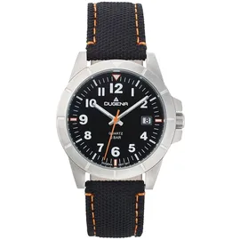 Dugena Keno 4461063 Quarz Gehäusefarbe Schwarz Armbandtyp Silikonarmband Armbandfarbe Grau