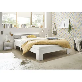 SchlafKONTOR Futonbett »Lyon«, weiß