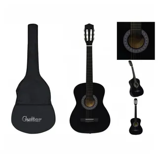 vidaXL Klassikgitarre für Anfänger mit Tasche Schwarz 3/4 36"