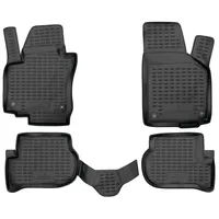 Walser XTR Gummifußmatten kompatibel mit VW Golf Plus 2004-2013,