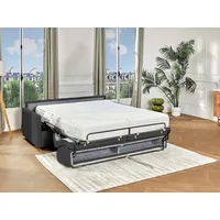 Schlafsofa 4-Sitzer - Liegefläche: 160 cm - Matratzenhöhe: 22 cm mit Memory Schaum - Stoff - Grau - CALIFE