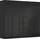 Rauch Drehtürenschrank Montclar 251 x 223 x 60 cm Schwarz