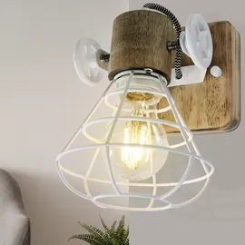 Steinhauer Retro Wand Lampe (1578W) weiß