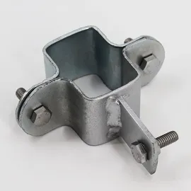 Aquagart 1 Schelle für Z-Profil Pfahl Wildzaun Forstzaun Knotengeflecht Weidezaun