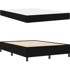 vidaXL Boxspringbett 140 x 200 cm Schwarz