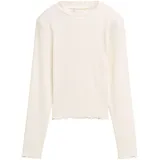 Tom Tailor Kinder-Ripp-Langarmshirt - Damen - Gr. 140 - creme