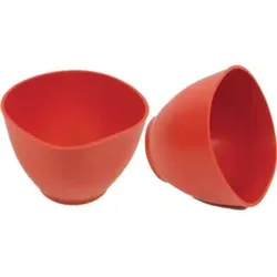 Gipsbecher Gummi D.125mm H.90mm Gummi rot super flexibel