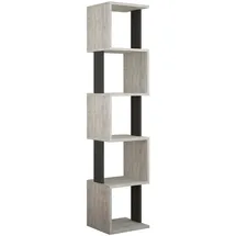 Decortie Bücherregal Piri ca. 35x161x30 cm Grau/Anthr.