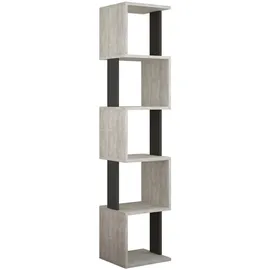 Decortie Bücherregal Piri ca. 35x161x30 cm Grau/Anthr.
