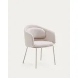 Kave Home 2er Set Kave Home Stuhl Minda Stoff Beige