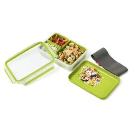 Emsa Clip & Go Lunchbox grün 6,3 cm hoch 1,2 l