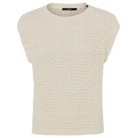 Someday Stricktop mit luftiger Häkeloptik Beige 36