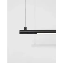 Nova Luce Elettra 1-flg. Ø 120 cm schwarz Aluminium