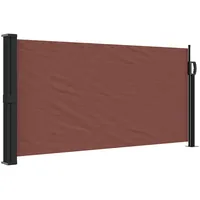 vidaXL Seitenmarkise Ausziehbar 100 x 300 cm Braun Polyester